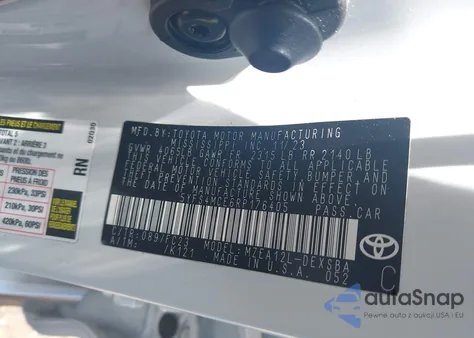 2024 Toyota Corolla Se из США, поврежденный, VIN 5YFS4MCE6RP176405